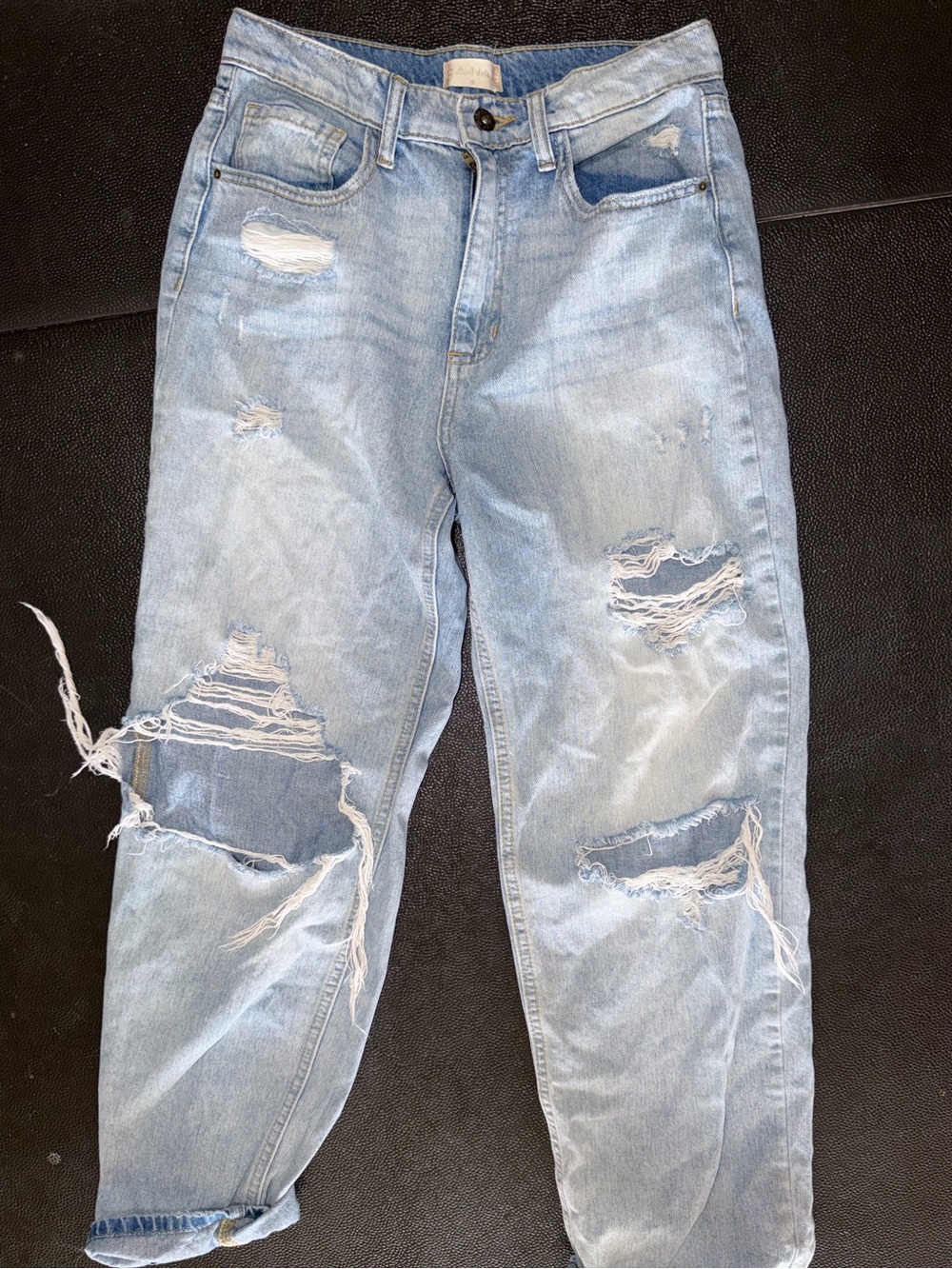 Altar'd State Light Blue Distressed Boyfriend Jeans